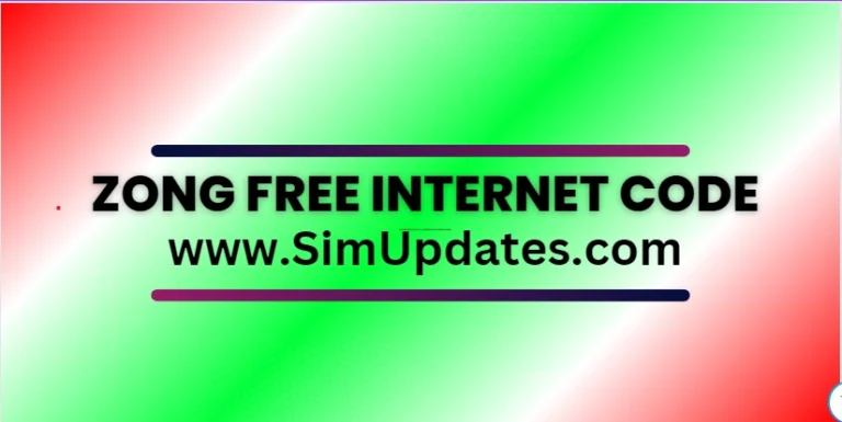 Zong Free Internet Code | How to Enjoy Free Data on Zong