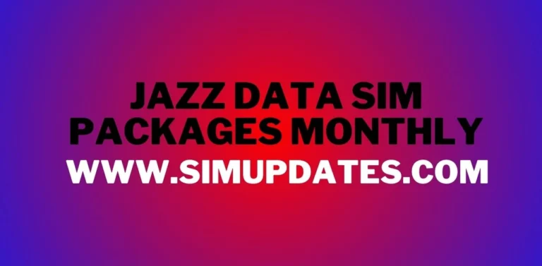 Jazz Data Sim Packages Monthly 2024