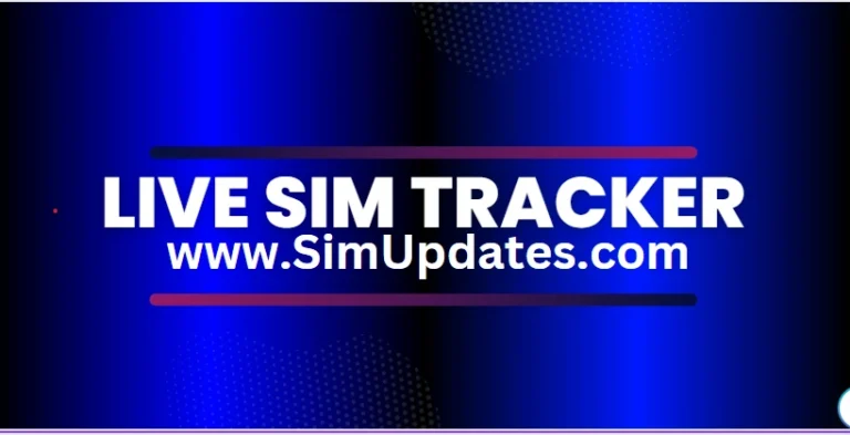 Live Sim Tracker 2024 Pakistan