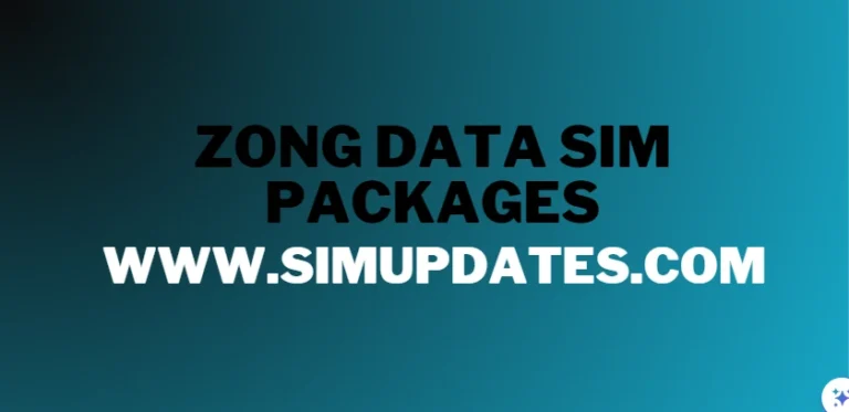 Zong Data SIM Packages